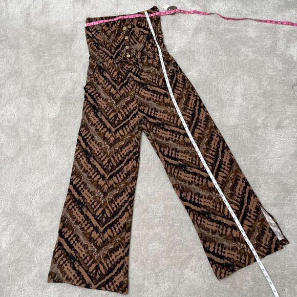 *NWT* No Boundaries Brown Black Animal Print Tribal Jumpsuit Strapless L 11/13 - Picture 12 of 12
